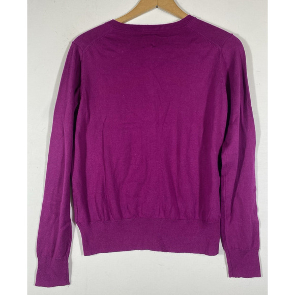 Gap Cardigan Sweater Size Small Purple Pink Button Up Womens Cotton Twee Preppy - Picture 8 of 10